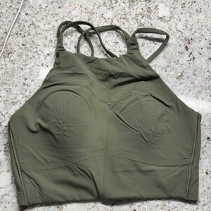 Lulu lemon Olive Green Women's Halter Bra